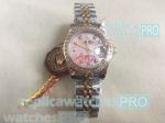 New Upgraded Rolex Datejust Pink Dial 2-Tone Gold Ladies Watch